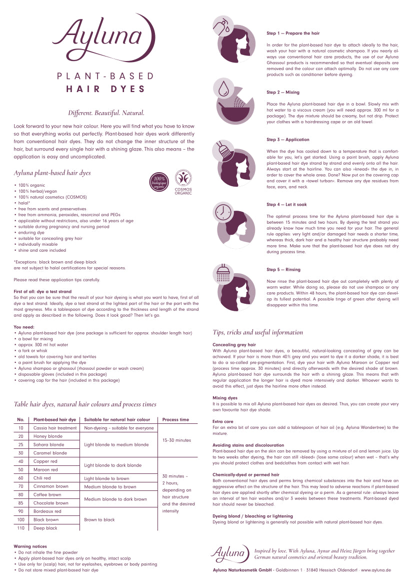 PLANT-BASED HAIR DYE NO. 30, CARAMEL BLONDE