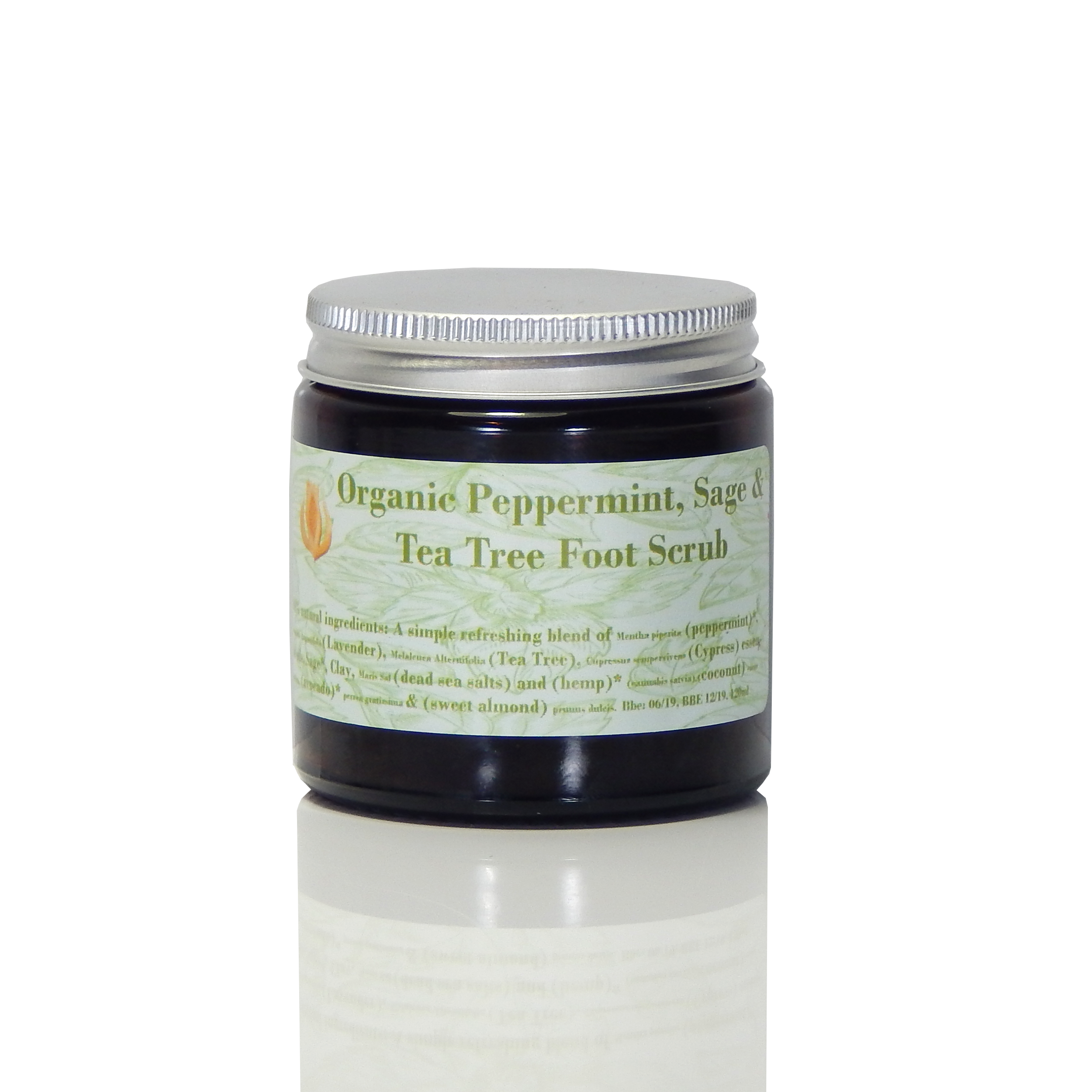 ORGANIC PEPPERMINT, SAGE & HEMP FOOT SCRUB